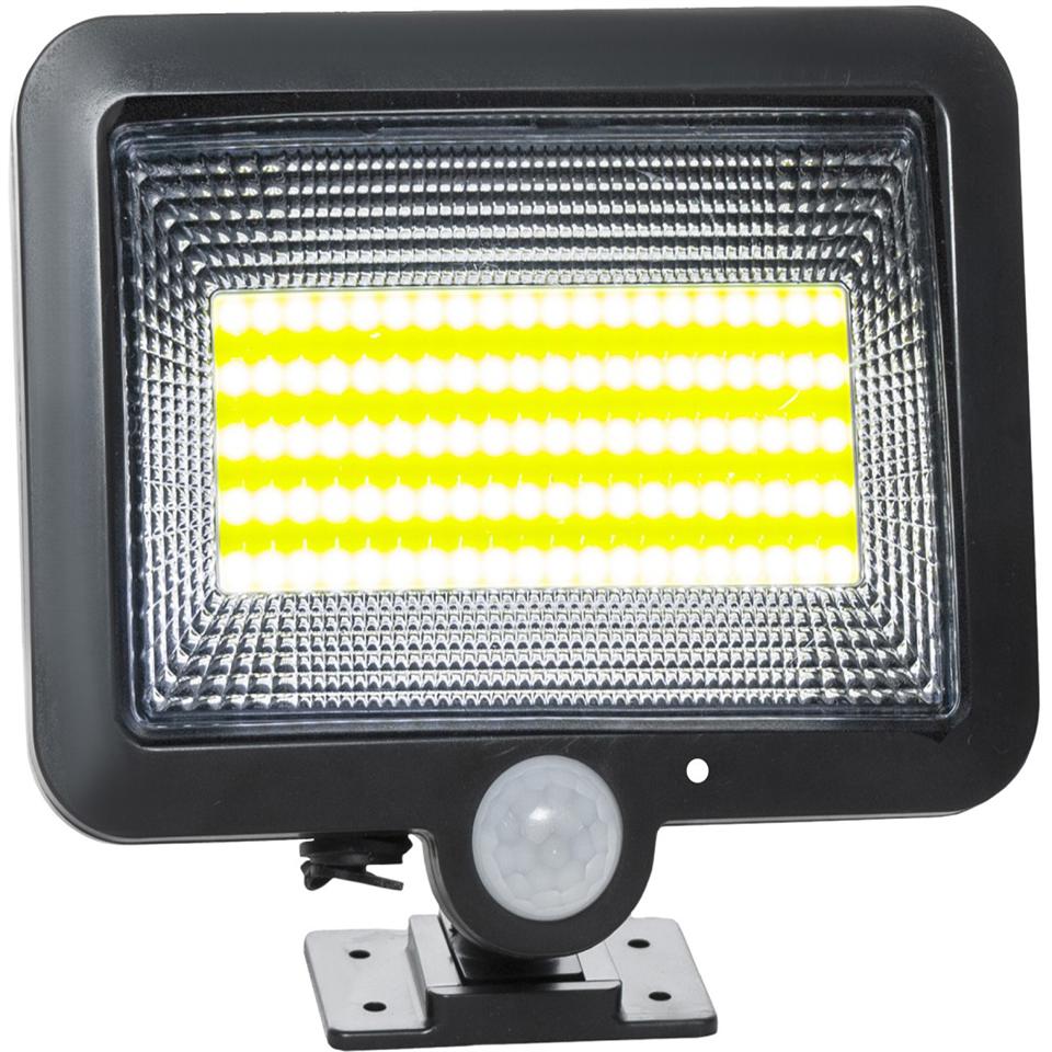 100 LED-es szürkület- és mozgásérzékelős, kültéri szolár lámpa