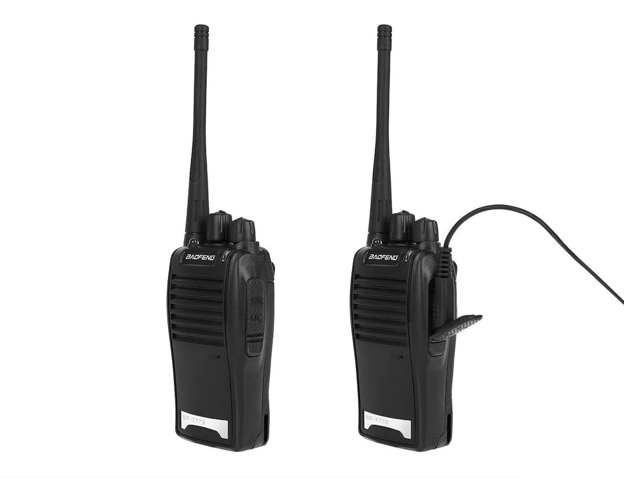 2 darabos Baofeng Walkie Talkie szett zseblámpával, fülhallgatóval - Baofeng BF-777S