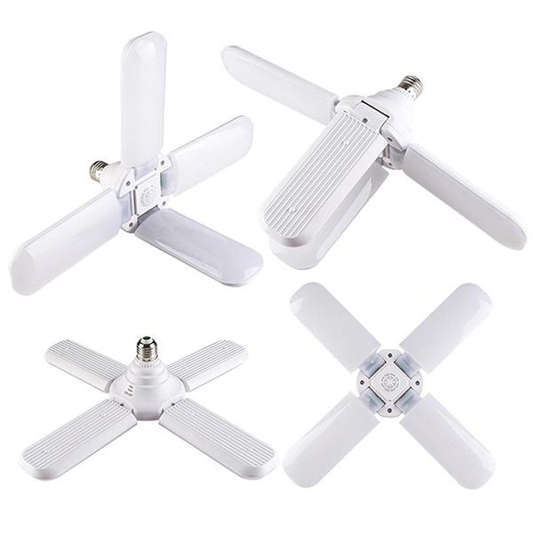 60W négyágú E27 LED lámpa / Ventilátor formájú energiatakarékos fényforrás