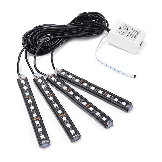 RGB LED lábtér világítás autóba - távirányítós