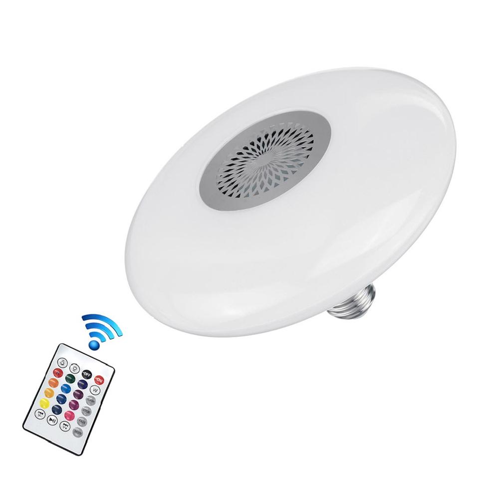 E27 RGB Bluetooth UFO lámpa hangszóróval + távirányítóval - 48W