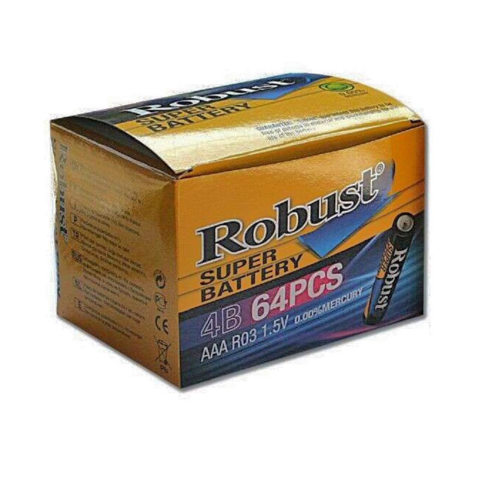 Robust 64 darabos prémium AA elem csomag - hatalmas csomag utánpótlás ceruzaelem