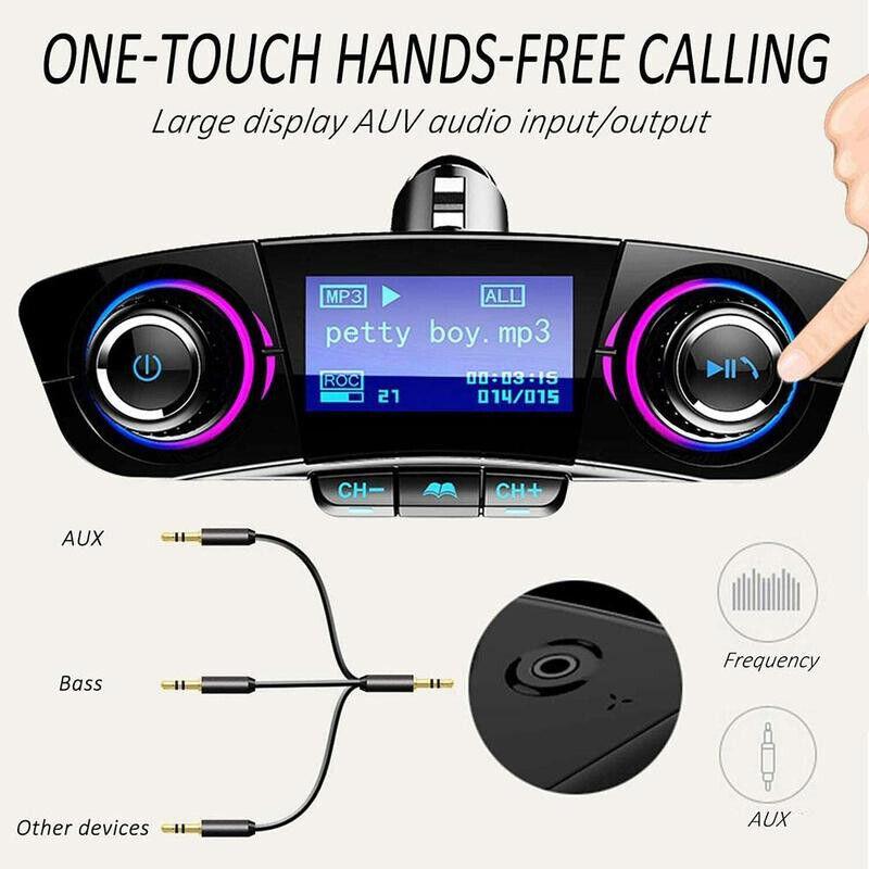 Autórádió formájú 3in1 FM Transmitter, MP3-lejátszó és Bluetooth kihangosító