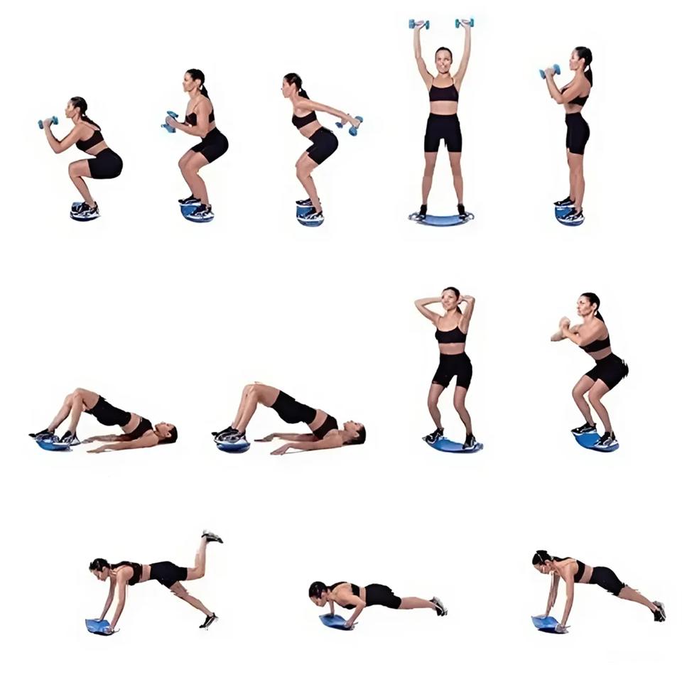 Fitness egyensúlyozó deszka - feszesíti a hasfal- és a lábizmokat