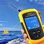 Fish Finder LCD kijelzős hordozható halradar - szonár érzékelővel, visszhangjelzővel